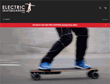 Tablet Screenshot of electricskateboarder.com
